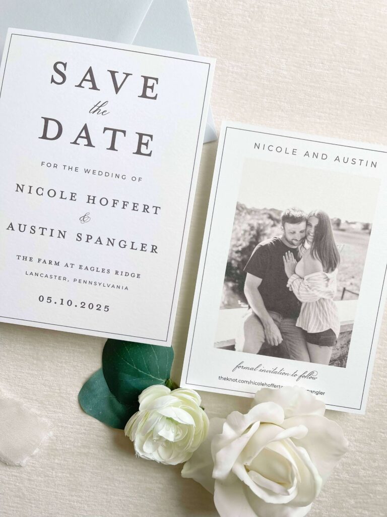 Photo save the date card