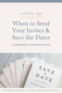 Wedding Invitation Timeline - heatherpaperie
