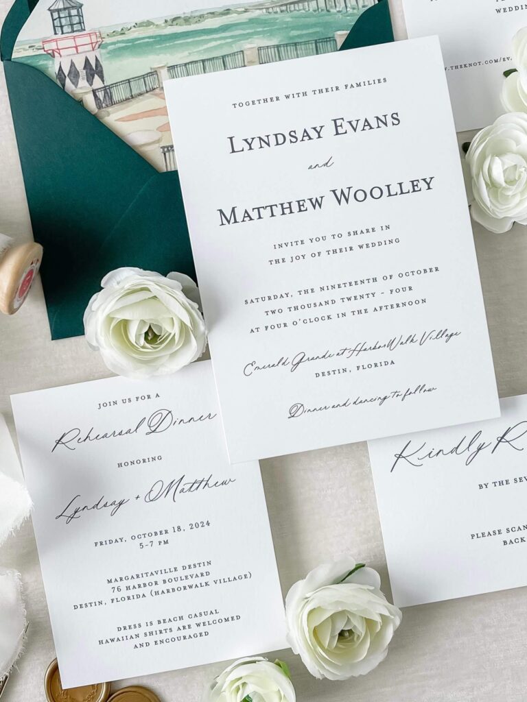 Modern wedding invitation wording