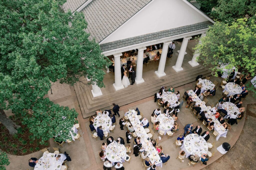 Wedding reception venue Arlington Hall at Turtle Creek with guests