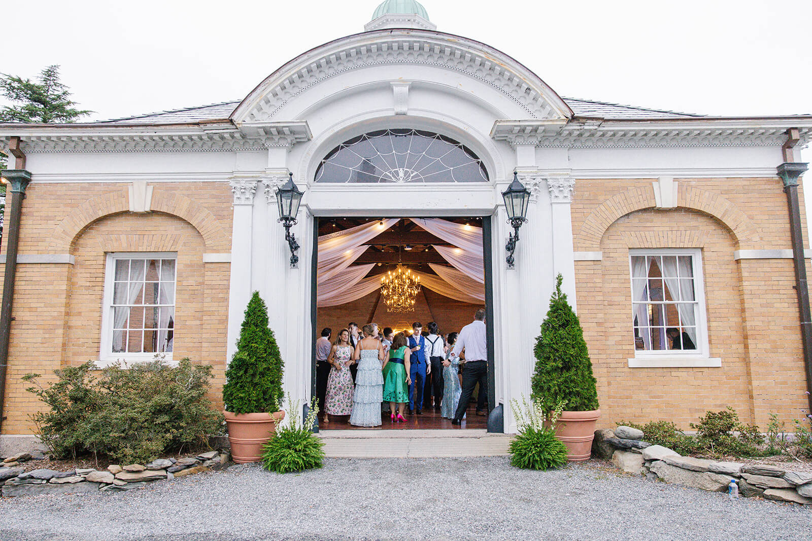 Wedding reception space at Linden Place