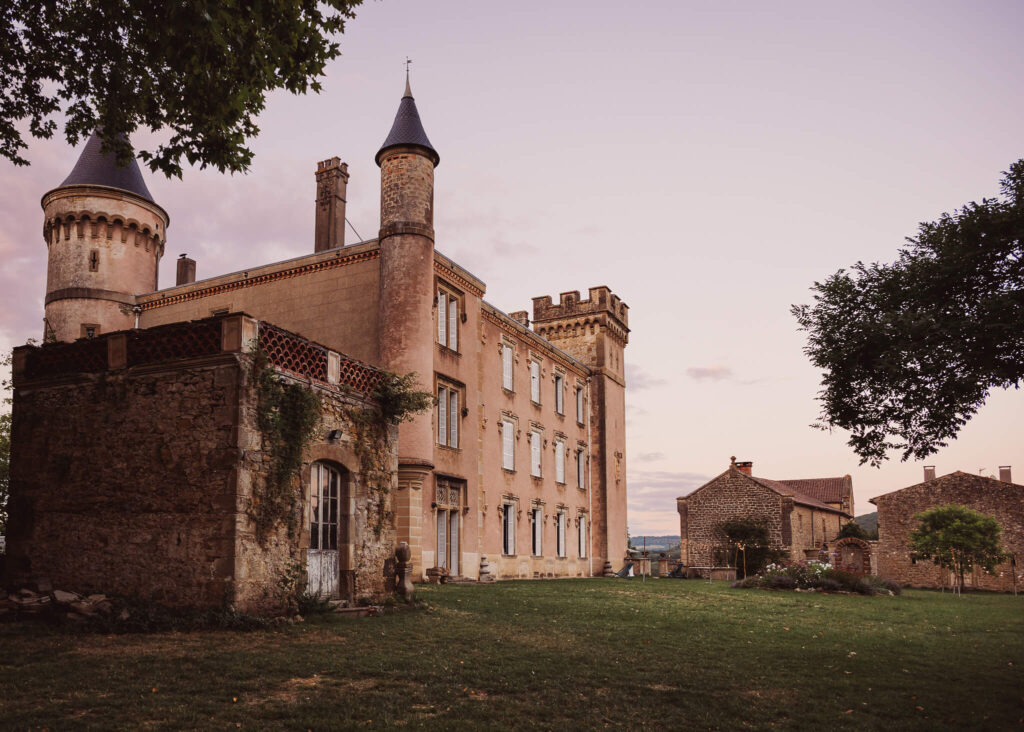 Château de Sibra at sunset