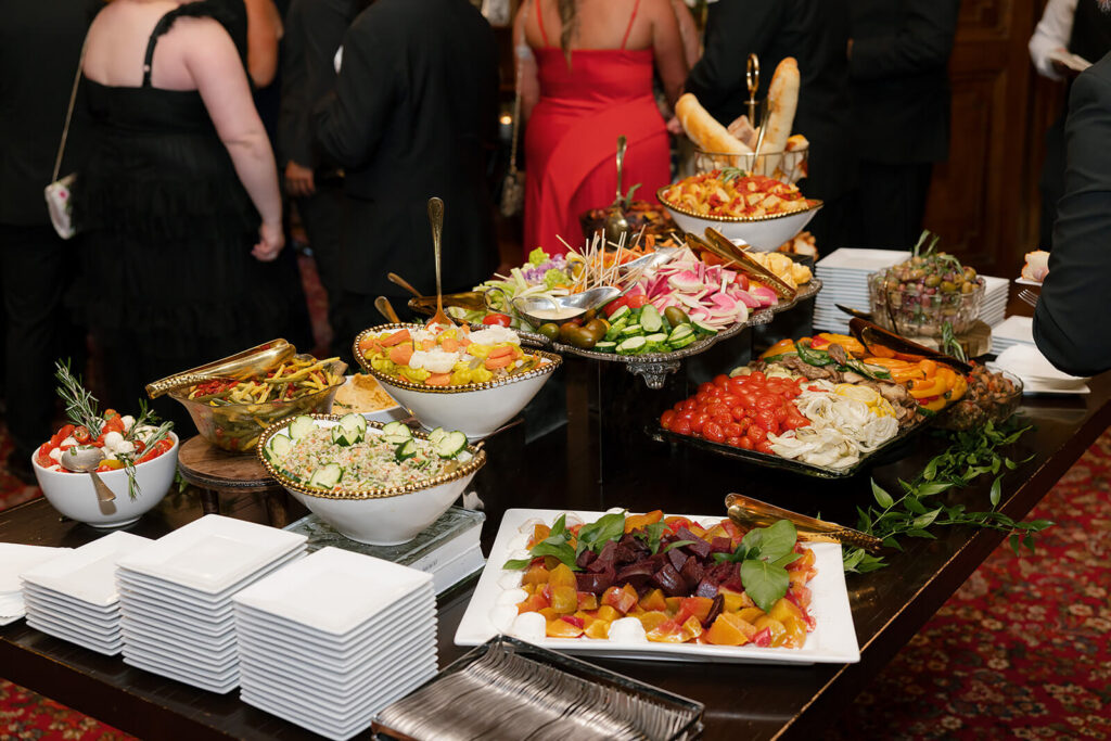 Cocktail hour spread