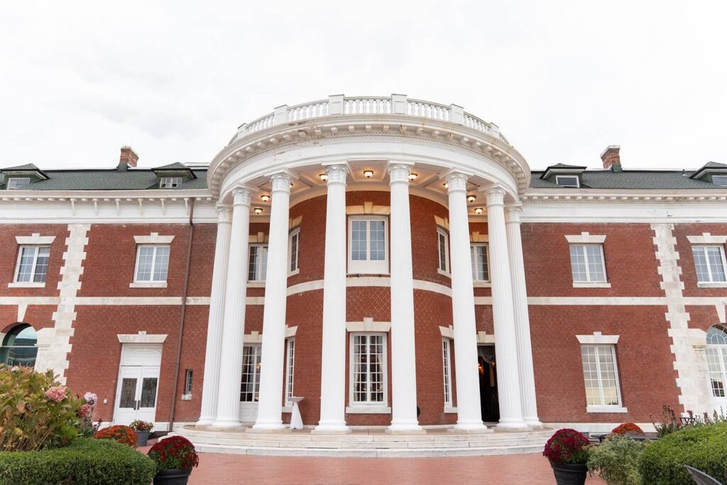 Exterior of Bourne Mansion, Long Island wedding venue