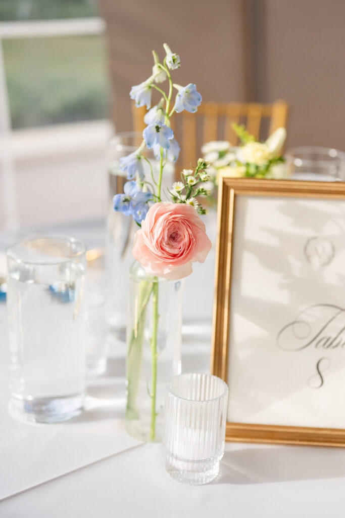 Elevated garden party floral arrangement