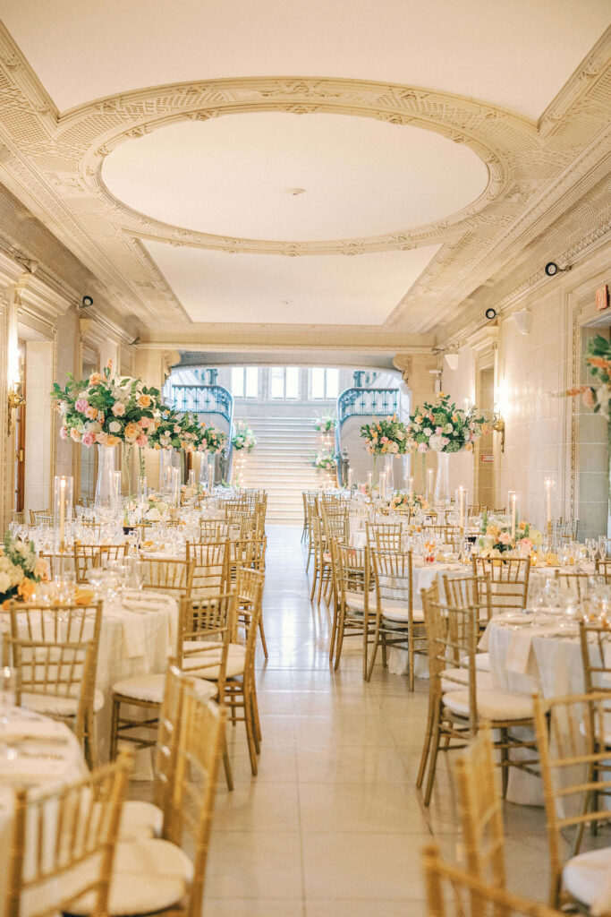 Elegant wedding reception at The Armour House